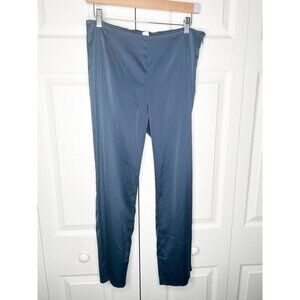 Maison de Papillon Kennedy Navy Blue Sateen Satin Pants Women's Size Small S